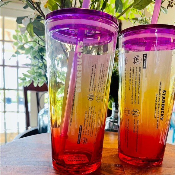 Starbucks Ombré Sunset Glass Reusable Tumbler - Picture 5 of 16